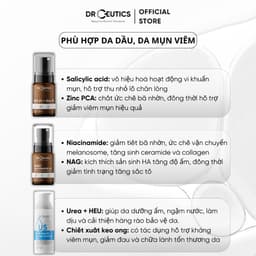 Thumbnail Bộ Chăm Sóc Da Dầu, Mụn Viêm -BHA 2% + Zinc PCA 1% (30g) + Niacinamide 8% (30g) + Gel Dưỡng Ẩm Dual Urea 5% (50g) 3