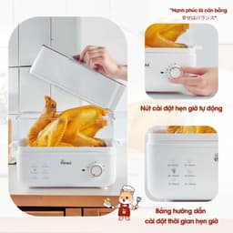 Thumbnail Combo Sức Khỏe & Tiện Ích VIFIBA: 1 Máy Ép Trái Cây 120W, 1 Nồi Hấp Điện 2 Tầng Chính Hãng - Nồi Hấp Hẹn Giờ 2