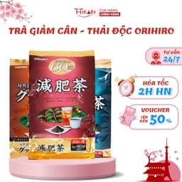 Thumbnail Trà giảm cân Orihiro hỗ trợ thanh lọc thải độc giảm mỡ thừa Nhật Bản 60 gói 1