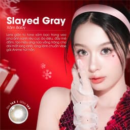 Thumbnail Kính áp tròng VIVIMOON EYECONIC lens cận cho mắt thở màu xám baby Slayed Gray, giãn tròng to 14.5mm, hạn sử dụng 6 tháng 1