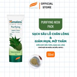Thumbnail Mặt nạ đất sét lá neem loại bỏ mụn, bã nhờn và mờ thâm Himalaya Neem Face Pack 50ml 1