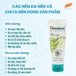 Thumbnail Mặt nạ đất sét lá neem loại bỏ mụn, bã nhờn và mờ thâm Himalaya Neem Face Pack 50ml 3