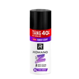 Thumbnail Xịt khử mùi cho nam ngăn vệt ố vàng Romano Gen Z 182ml 1
