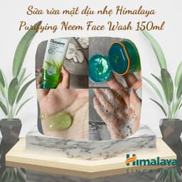 Thumbnail Sữa rửa mặt neem Himalaya Purifying Neem Face Wash 150ml TẶNG Mặt nạ đất sét 50ml 2