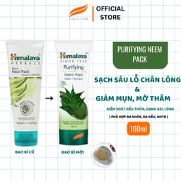 Thumbnail Mặt nạ đất sét kiềm dầu giảm mụn chăm sóc lỗ chân lông từ lá neem Himalaya Neem Face Pack 100ml 2