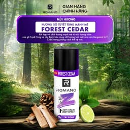Thumbnail Xịt khử mùi cho nam ngăn vệt ố vàng Romano Gen Z 182ml 2
