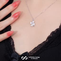 Thumbnail Dây chuyền bạc KYDOPAL đính đá cao cấp trang sức bạc nữ sang trọng 925 - PAL9B4C2 4