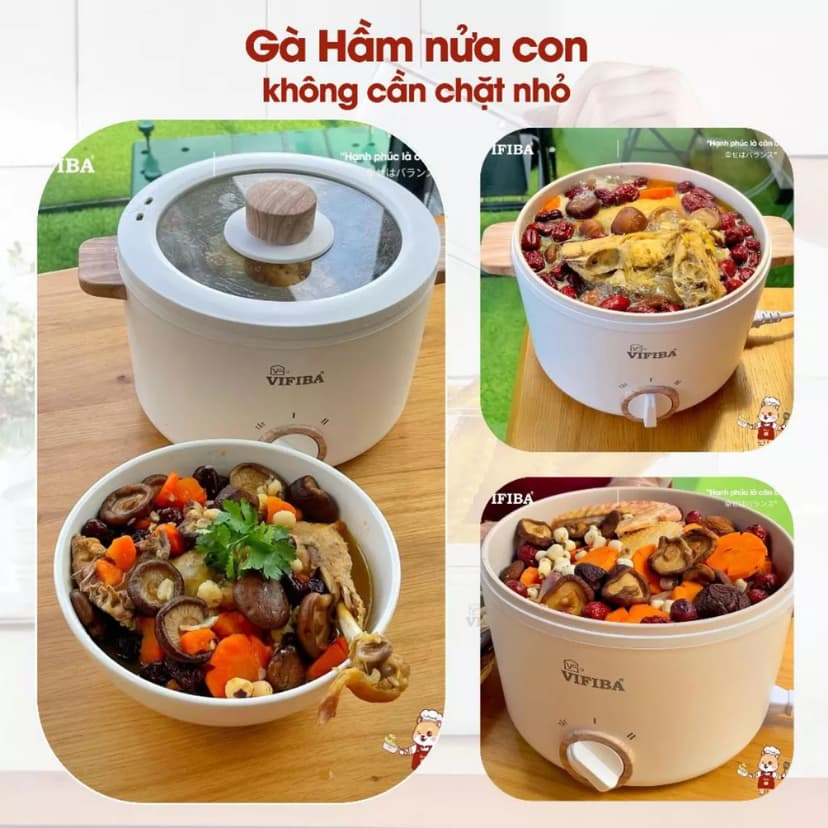 Ảnh Combo Tiện Ích 1 Máy Ép Trái Cây 120W, 1 Nồi Lẩu Điện Siêu Tốc  Công Suất 1000W 3
