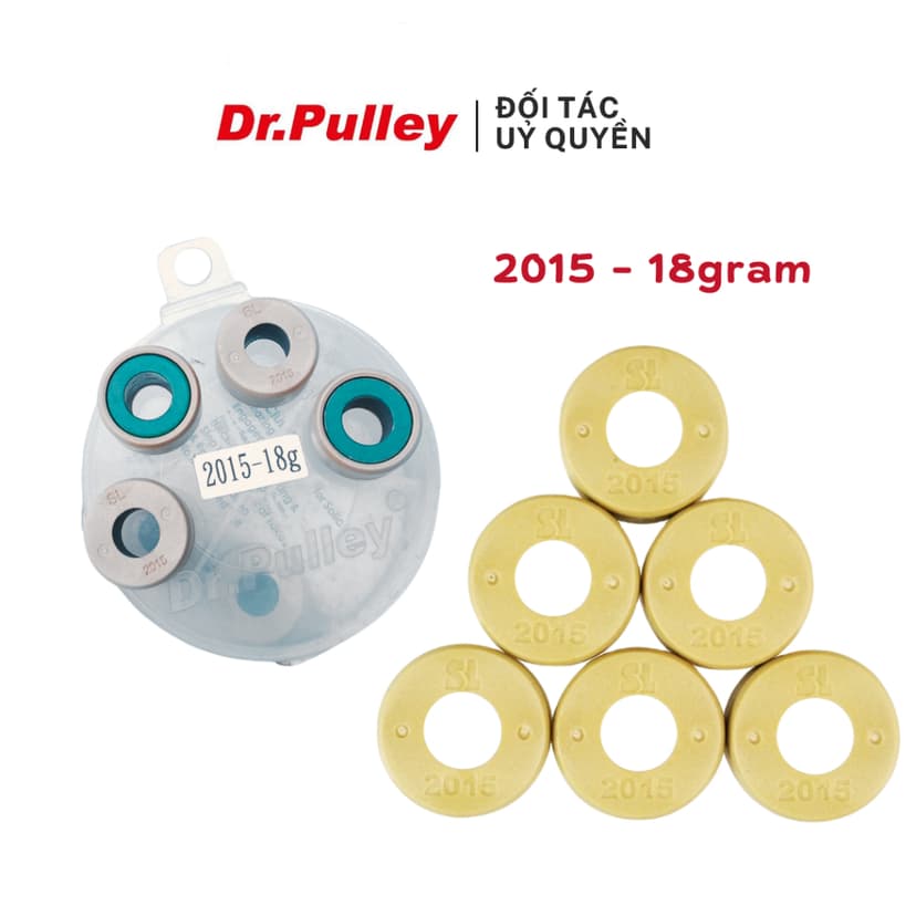 Ảnh Bi côn hay bi nồi tròn Dr.Pulley mã 2015-18g cho xe Honda Air Blade 125/150, Vario 125/150, PCX 125/150, SH 125/150 2