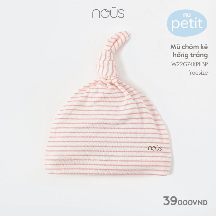 Ảnh Phụ kiện sơ sinh Nous - 1 đôi bao tay bao chân / 1 mũ sơ sinh Nous (newborn / sơ sinh / NB) 4