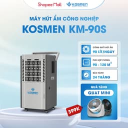 Thumbnail Máy Hút Ẩm Công Nghiệp Kosmen KM-90S Dung Tích Bình Nước 8L - Hàng Chính Hãng Bảo Hành 24 Tháng 1
