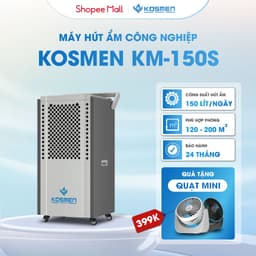 Thumbnail Máy Hút Ẩm Công Nghiệp Kosmen KM-150S Phù hợp diện tích 200m² - Hàng Chính Hãng Bảo Hành 24 Tháng 1