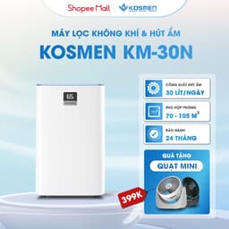 Thumbnail Máy Lọc Không Khí Và Hút Ẩm Kosmen KM-30N, Lọc Chuyên Sâu, Kết Nối Wifi Bằng App - Hàng Chính Hãng 1