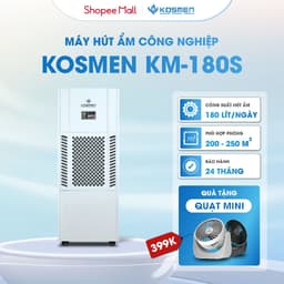 Thumbnail Máy Hút Ẩm Công Nghiệp Kosmen KM-180S 180 lít/ngày - Hàng Chính Hãng Bảo Hành 24 Tháng 1