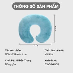 Thumbnail Gối Chữ U Kê Cổ A Concept Decor Gối Kê Cổ Êm Ái Ngủ Trưa Văn Phòng Du Lịch Đi Máy Bay Ô Tô Gối Ôm Chống Mỏi Cổ Thoải Mái 1
