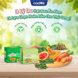 Thumbnail Cado's - Hạt rau ăn kèm cho chó cados - Vị bò nướng pho mai - DrKyan 3