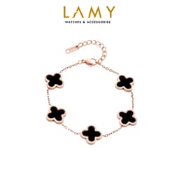 Thumbnail Vòng tay nữ CDE Five Four Leaf Clovers Bracelet Silver CDE2026RG.BL 1