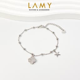 Thumbnail Vòng tay nữ CDE Lucky Four Leaf Star Silver Bracelet CDE2241 1