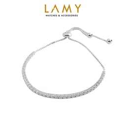 Thumbnail Lắc tay bạc CDE đính đá cá tính White Subtle Bracelet Silver CDE2014SV - Lắc tay bạc Lamy 2