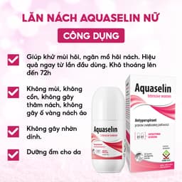 Thumbnail Lăn Nách Dành Cho Nữ AQUASELIN Intensive Women Giúp Giảm Mùi Hôi, Khô Thoáng Nách 50ml 4