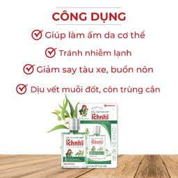 Thumbnail Dầu Khuynh Diệp Ích Nhi chai 30ml giúp làm ấm, tránh cảm, an toàn cho trẻ sơ sinh, phụ nữ mang thai và cho con bú 3