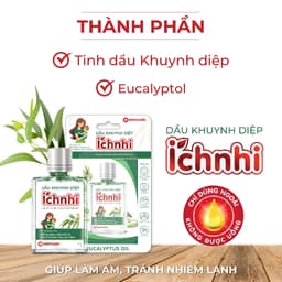 Thumbnail Dầu Khuynh Diệp Ích Nhi chai 30ml giúp làm ấm, tránh cảm, an toàn cho trẻ sơ sinh, phụ nữ mang thai và cho con bú 4