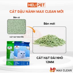 Thumbnail Cát Đậu Nành Max Clean Cát Tofu Vệ Sinh Cao Cấp Cho Mèo Siêu Vón Cục Không Bụi HeLiPet 2