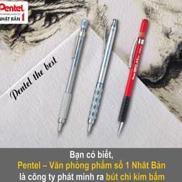 Thumbnail Bút Chì Cơ Khí Pentel PG500 – Bút Chì Bấm Kỹ Thuật 0.3/0.5/0.7mm, Thân Kim Loại, Nét Chuẩn 4