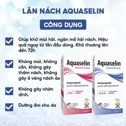 Thumbnail Lăn Nách AQUASELIN Nam riêng, Nữ Riêng Giúp Giảm Mùi Hôi, Khô Thoáng Nách 50ml 87/120 2