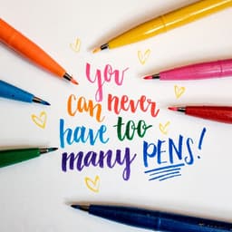 Thumbnail Bút Thư Pháp Pentel Brush Sign SES15 24 Màu Cơ Bản 2