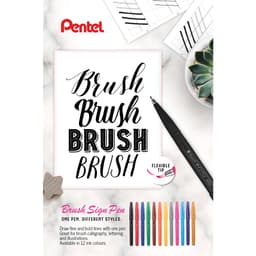 Thumbnail Bút Thư Pháp Pentel Brush Sign SES15 24 Màu Cơ Bản 3