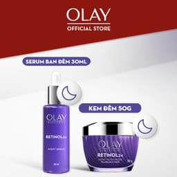 Thumbnail Combo 2: Kem Dưỡng Ẩm Ban Đêm + Serum OLAY RETINOL24 Giúp Mờ Nếp Nhăn 50G + 30ML 2
