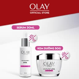 Thumbnail Combo 2: Kem Dưỡng Ẩm + Super Serum OLAY LUMINOUS NIACINAMIDE AHA Sáng Da, Mờ Thâm Mụn (50G + 30ML) 2