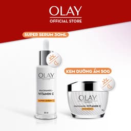 Thumbnail Combo2:Kem Dưỡng & Super Serum OLAY Luminous Niacinamide & Vitamin C Giúp Mờ Vết Thâm, Đốm Nâu, Dưỡng Sáng Da (50G+30ML) 2