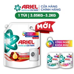 Thumbnail Nước Giặt ARIEL Chuyên Gia Cửa Trước Ngăn Lem Màu Hương Nắng Sớm/ Sen & Nhài/ Đam Mê Túi 3.2KG/ 3.05KG 2