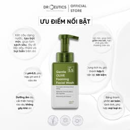 Thumbnail DrCeutics Sữa Rửa Mặt Tạo Bọt Gentle Olive Foaming Facial Wash - Cho Mọi Loại Da, Da Nhạy Cảm 420g 2
