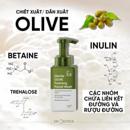 Thumbnail DrCeutics Sữa Rửa Mặt Tạo Bọt Gentle Olive Foaming Facial Wash - Cho Mọi Loại Da, Da Nhạy Cảm 420g 4