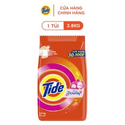 Thumbnail Bột giặt TIDE Hương Downy Quần Áo Trắng Sáng Túi 3.6KG/3.8KG 2