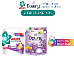 Thumbnail Combo Nước Giặt ARIEL Hương Downy Nước Hoa Oải Hương Túi 3.65KG & Nước Xả Vải DOWNY Hương Hoa Oải Hương Nước Pháp Túi 3L 2
