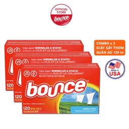 Thumbnail Combo 3 Giấy Sấy Thơm Quần Áo BOUNCE Sheets Outdoor Fresh Hộp 12 Tờ 1