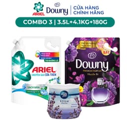 Thumbnail Combo 3 Nước Giặt ARIEL Downy Nắng Sớm 4.1KG, Nước Xả Vải DOWNY Huyền Bí 3.5L & Sáp Thơm AMBI PUR 180G Oải Hương 1