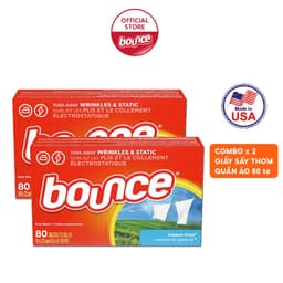 Thumbnail Combo 2 Giấy Sấy Thơm Quần Áo BOUNCE Sheets Outdoor Fresh Hộp 80 Tờ 1