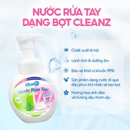 Thumbnail Nước rửa tay dạng bọt CleanZ làm sạch, diệt khuẩn, dưỡng ẩm cho da tay dung tích 300ml 2