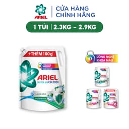 Thumbnail Nước Giặt ARIEL Ngăn Lem Màu Chuyên Gia Cửa Trên/ Cửa Trước Hương Downy Nắng Sớm/ Nước Hoa/ Sen & Nhài Túi 2.3-2.9KG 2