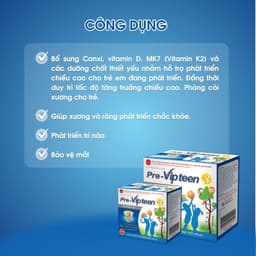 Thumbnail Cốm Tăng Chiều Cao Pre-Vipteen 3 Phát Triển Trí Não, Bảo Vệ Mắt Cho Bé 6 Tháng - 9 Tuổi (Combo) 4