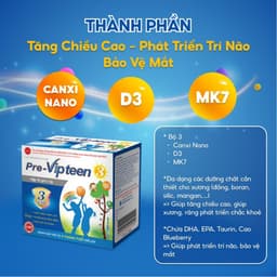 Thumbnail Cốm Tăng Chiều Cao Pre-Vipteen 3 Phát Triển Trí Não, Bảo Vệ Mắt Cho Bé 6 Tháng - 9 Tuổi (Combo) 3