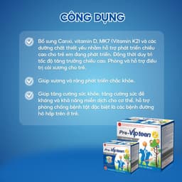Thumbnail Cốm Tăng Chiều Cao Pre-Vipteen 2, Tăng Sức Đề Kháng Cho Trẻ Từ 6 Tháng Tuổi 4