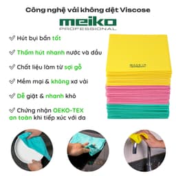 Thumbnail Set 6 Khăn Lau Bếp Đa Năng MEIKO Profissimo ĐỨC Khăn Lau Kính, Siêu Thấm Hút, Nhanh Khô, Dễ Giặt, Vải Không Dệt Lau Ô Tô 1