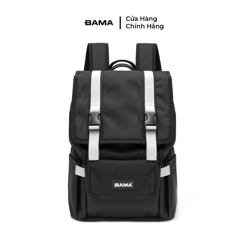 Ảnh Balo du lịch làm BAMA Urban Backpack chống nước nhiều ngăn, cặp sách đi học đựng laptop 15 6 inch 1