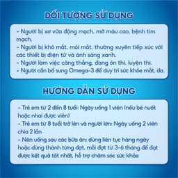 Thumbnail Viên Uống Omega 3 Vinh Gia Giàu DHA Hơn, Giúp Tăng Cường Sức Khỏe Mắt Và Trí Não, Đẹp Da (Hộp 100v) 4